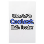 World's Coolest Math Teacher Customized Stationery
