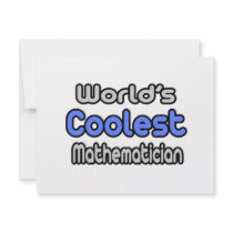 World's Coolest Mathematician invitations by Mathematician_Shirts World's Coolest Mathematician invitations