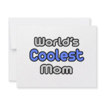 World's Coolest Mom invitations by Proud_Mom_Shirts World's Coolest Mom invitations