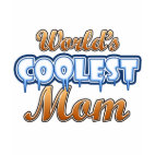 World's Coolest Mom Ladies Baby Doll Fitted T-Shirt