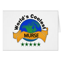 World's Coolest Murse Greeting Cards