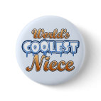 World's Coolest Niece Round Button
