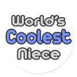 World's Coolest Niece Stickers
