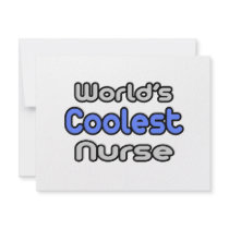 World's Coolest Nurse invitations by nurseshirts World's Coolest Nurse invitations