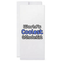 World's Coolest Orthodontist rack cards by Orthodontist_Shirts World's Coolest Orthodontist rack cards