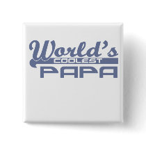 world's coolest papa buttons