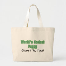 World's Coolest Pappy Canvas Bags