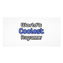World's Coolest Programmer Custom Photo Card