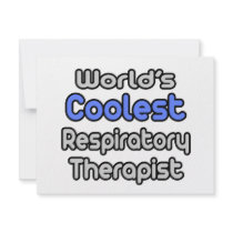 World's Coolest Respiratory Therapist Invitations