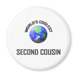 World's Coolest Second Cousin Refrigerator Magnets