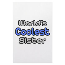 World's Coolest Sister stationery by Proud_Sister_Shirts World's Coolest Sister stationery