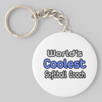 World's Coolest Softball Coach Key Chains