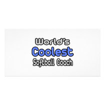 World's Coolest Softball Coach Picture Card
