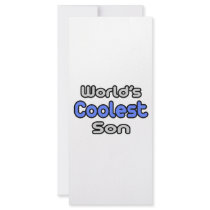 World's Coolest Son rack cards by Proud_Son_Shirts World's Coolest Son rack cards