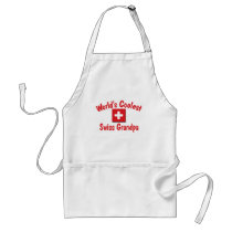 World's Coolest Swiss Grandpa aprons