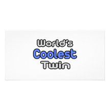 World's Coolest Twin Custom Photo Card