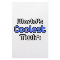 World's Coolest Twin stationery by Shirts_For_Twins World's Coolest Twin stationery