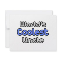 World's Coolest Uncle invitations