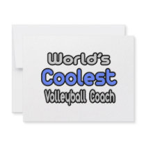 World's Coolest Volleyball Coach invitations