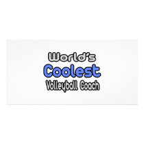 World's Coolest Volleyball Coach photo cards by volleyballcoachgifts World's Coolest Volleyball Coach photo cards