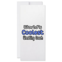 World's Coolest Wrestling Coach rack cards by wrestlingcoachshirts World's Coolest Wrestling Coach rack cards