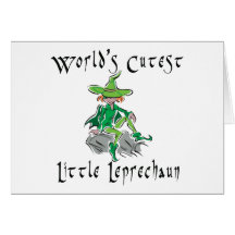 World's Cutest Little Leprechaun Gift Greeting Card