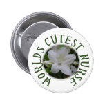 WORLDS CUTEST NURSE BUTTON