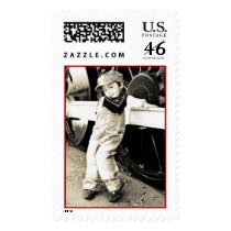 world's cutest train conductor stamp