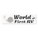 World's First RV Bumper Sticker bumper stickers by IArtist40 World's First RV Bumper Sticker bumper stickers