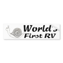 World's First RV Bumper Sticker bumper stickers by IArtist40 World's First RV Bumper Sticker bumper stickers
