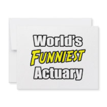 World's Funniest Actuary invitations