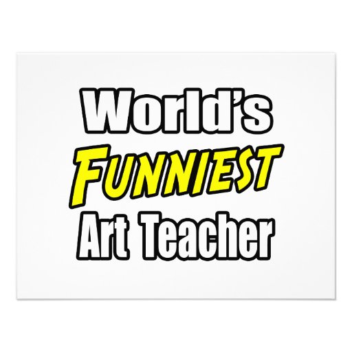 World's Funniest Art Teacher Personalized Announcement