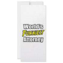 World's Funniest Attorney rack cards