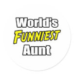 World's Funniest Aunt Sticker