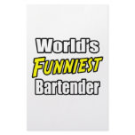 World's Funniest Bartender Stationery Paper