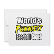World's Funniest Baseball Coach invitations