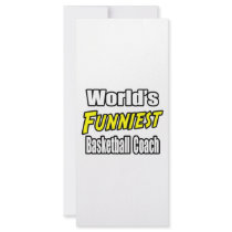 World's Funniest Basketball Coach rack cards by basketballcoachgifts World's Funniest Basketball Coach rack cards
