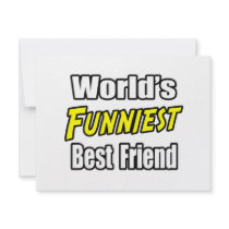 World's Funniest Best Friend Custom Announcement