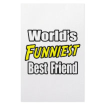 World's Funniest Best Friend Stationery Design