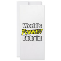 World's Funniest Biologist rack cards by biologistshirts World's Funniest Biologist rack cards