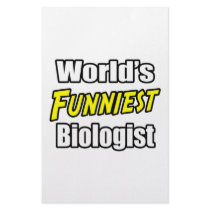 World's Funniest Biologist Personalized Stationery