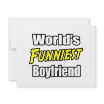 World's Funniest Boyfriend invitations by Boyfriend_Shirts World's Funniest Boyfriend invitations