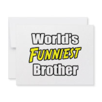 World's Funniest Brother invitations