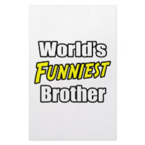 World's Funniest Brother stationery