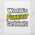 World's Funniest Cardiologist Flyer Design