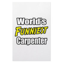 World's Funniest Carpenter stationery