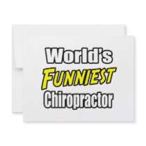 World's Funniest Chiropractor invitations by chiropractorshirts World's Funniest Chiropractor invitations