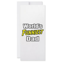 World's Funniest Dad rack cards