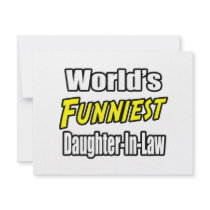 World's Funniest Daughter-In-Law invitations