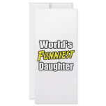 World's Funniest Daughter Rack Card